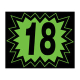 Large Blast Year Sticker - 9" x 11" - Black and Green - 2018