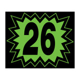 Large Blast Year Sticker - 9" x 11" - Black and Green - 2026
