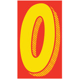 Vinyl Stickers - 11 1/2" Yellow Red 0