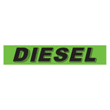 Slogan Window Sticker Diesel Green