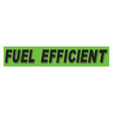 Slogan Window Sticker Fuel Efficient Green