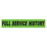 Slogan Window Sticker Full Service History Green