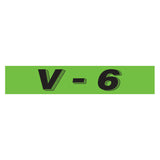 Slogan Window Sticker V-6 Green