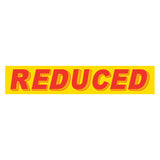 Slogan Window Sticker Red Yellow Reduced