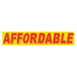 Slogan Window Sticker Red Yellow Affordable