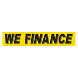 Slogan Window Sticker Black Yellow We Finance