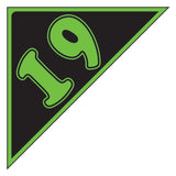 Angle Year Sticker Green Black 19