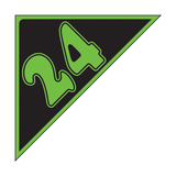 Angle Year Sticker Green Black 24