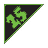 Angle Year Sticker Green Black 25