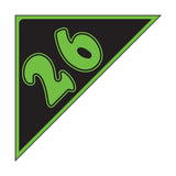 Angle Year Sticker Green Black 26