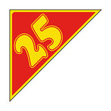 Angle Year Sticker Yellow Red 25