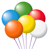 Latex Balloons - Assorted Colors 17"