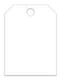 Mirror Hang Tag Blank White