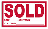 Sold Sticker