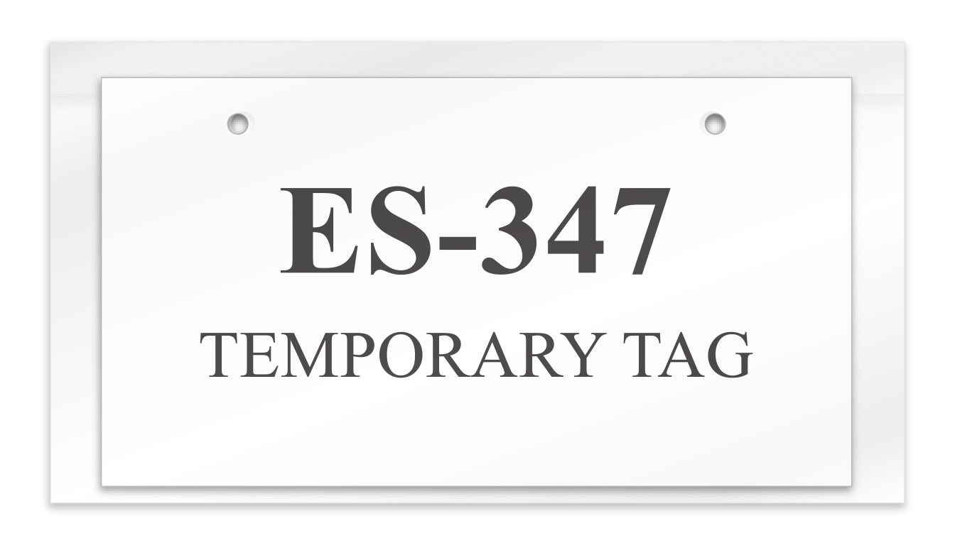 Temp Tag. Sign Temp Tag Protector - Premium Heavy Duty Plastic – Autostoresupply.com