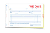 We Owe - Form SA-1506-3