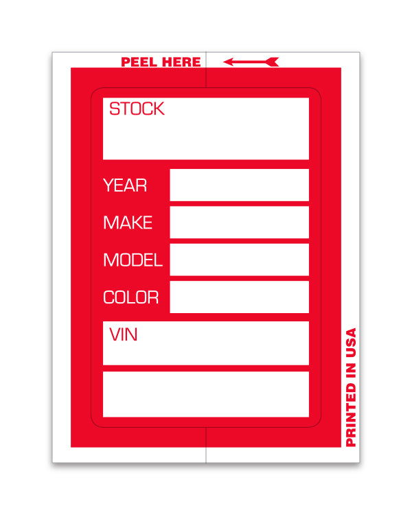 Red Kleer-Bak Stock Sticker
