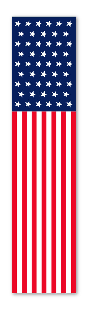 American Flag Flat Top Swooper Banner