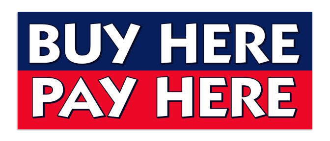 Buy Here Pay Here Windshield Banner