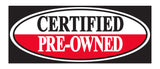 Certified Pre Owned Windshield Banner