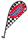 Manager Special Clip On Paddle Flag