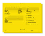 Yellow, Printed Deal Jacket, 12" x9", 32# paper, 100 pack