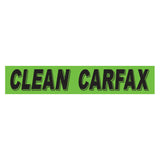 Slogan Window Sticker Clean Carfax Green