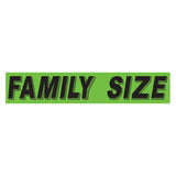 Slogan Window Sticker Family Size Green