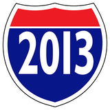 Window Sticker Interstate 2013