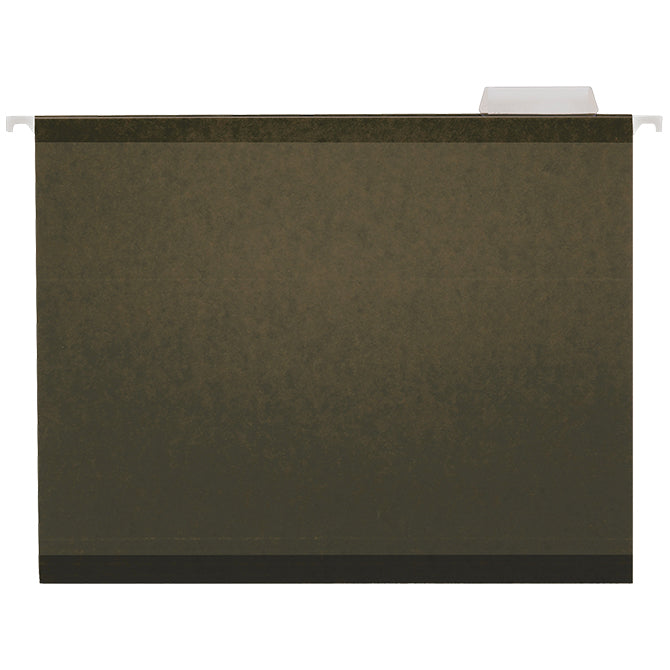 Hanging File Folders, Standard Green 1/5 Tab