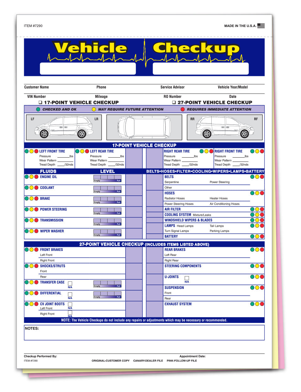 Multi Point Inspection Generic Vehicle Checkup