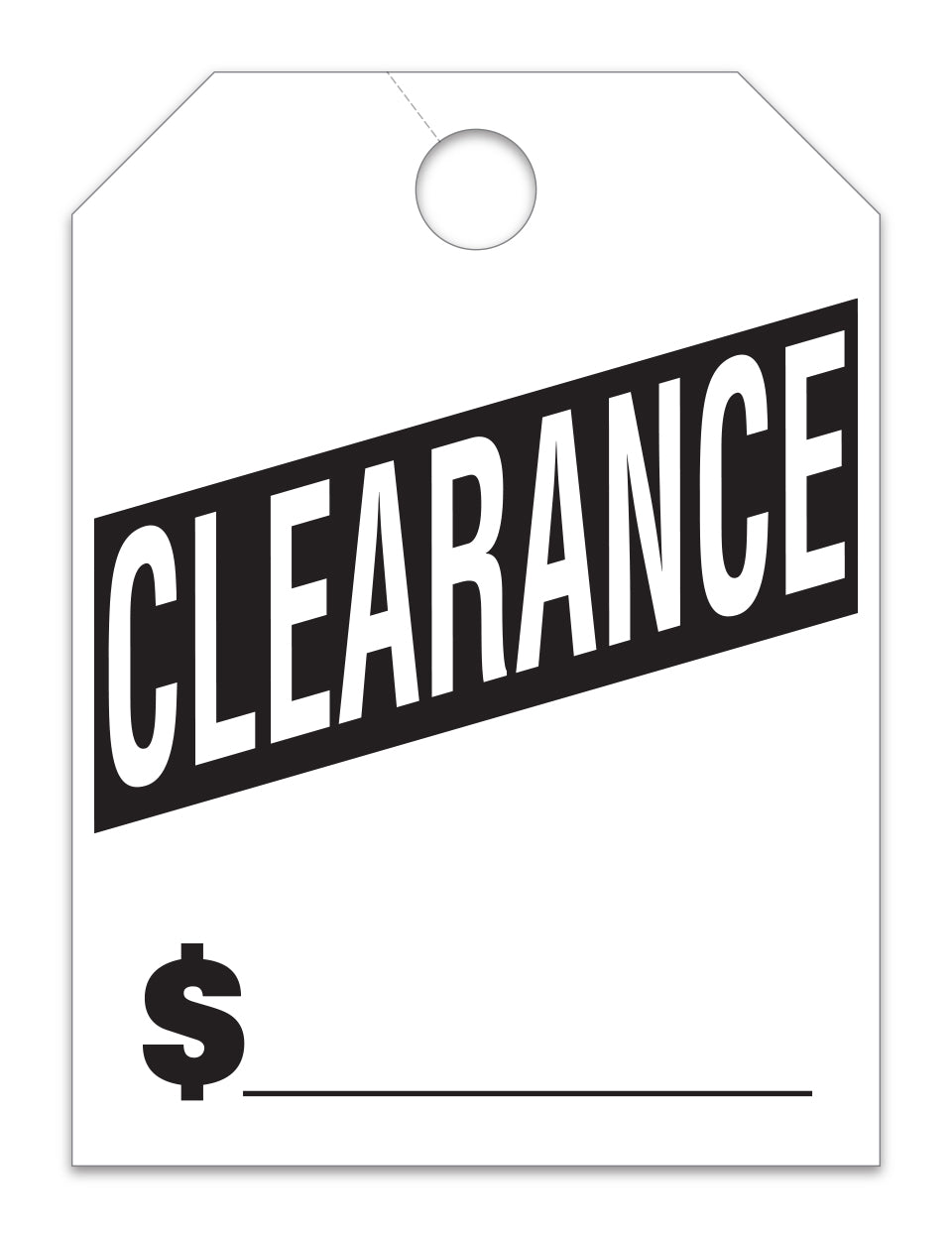 Mirror Hang Tag Clearance White