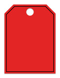 Mirror Hang Tag Outline Red